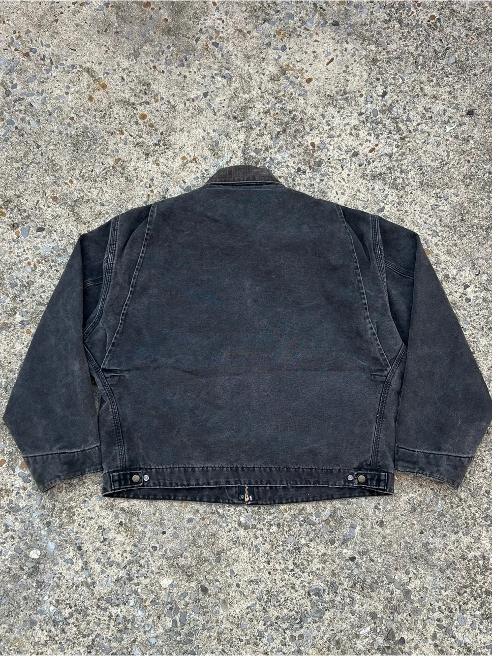 VTG Rare 90’s Carhartt Detroit Jacket J43 ONX Black Size XL USA